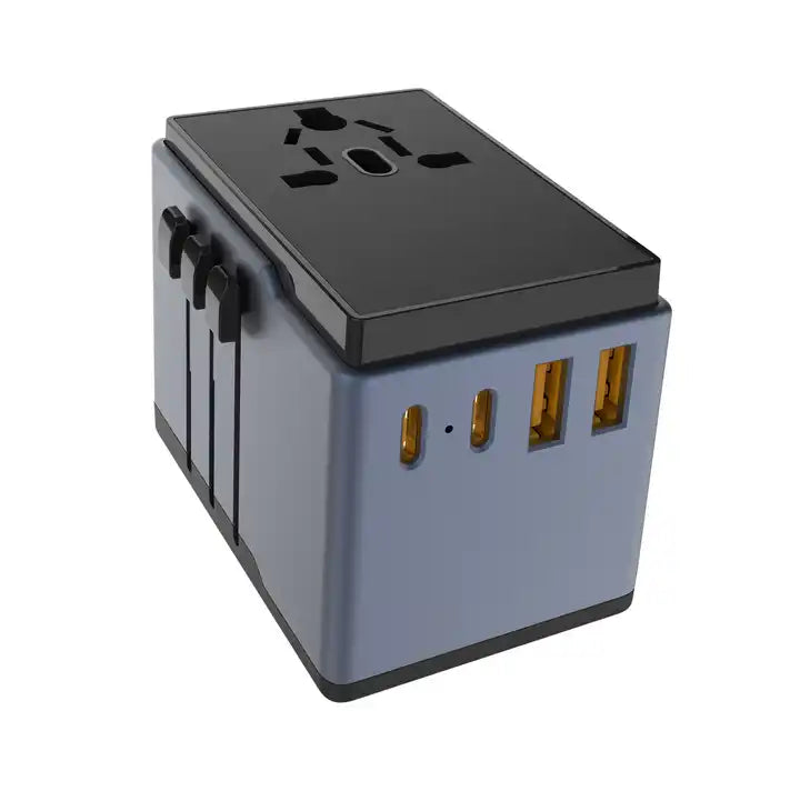 CE worldwide portable travel adapter 65W with 2C2A universal plug N9