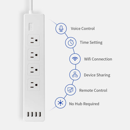 Intelligent plug socket, streamlined, many jacks, practical and affordable